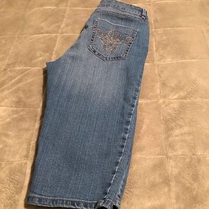 Denim Capri Pants